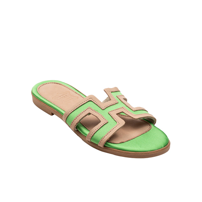 Helena Celery Satin