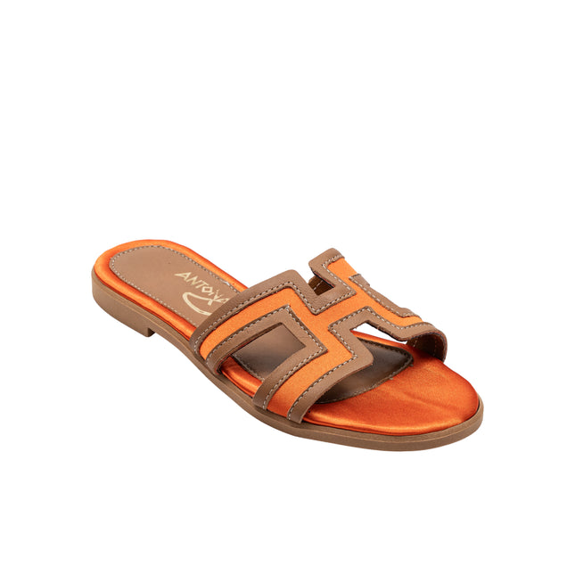 Helena Orange Satin